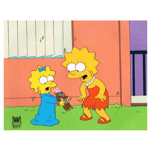 Simpsons Lisa And Maggie Original Production Cel Best Action Figures Toys Bobble Heads Store 