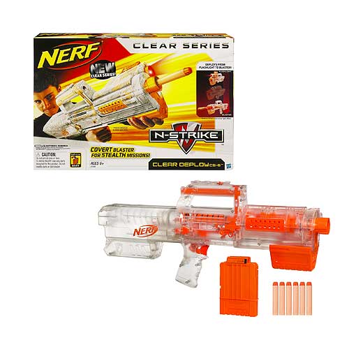 Nerf Clear N-Strike Deploy CS-6 Blaster - Hasbro - Nerf - Roleplay at