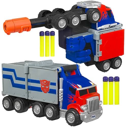 transformers optimus prime battle rig blaster