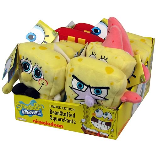 SpongeBob SquarePants Beanie Plush Wave 6 Case - Jakks Pacific