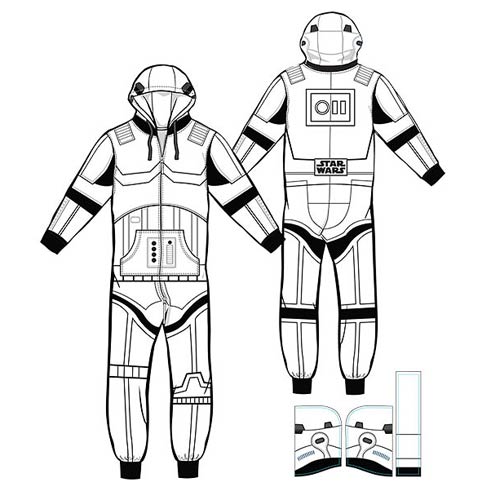 UPC 886349272755 product image for Star Wars Stormtrooper Hooded Onesie | upcitemdb.com