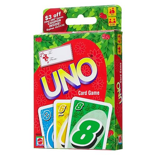 Holiday UNO Card Game Mattel Games Games at Entertainment Earth