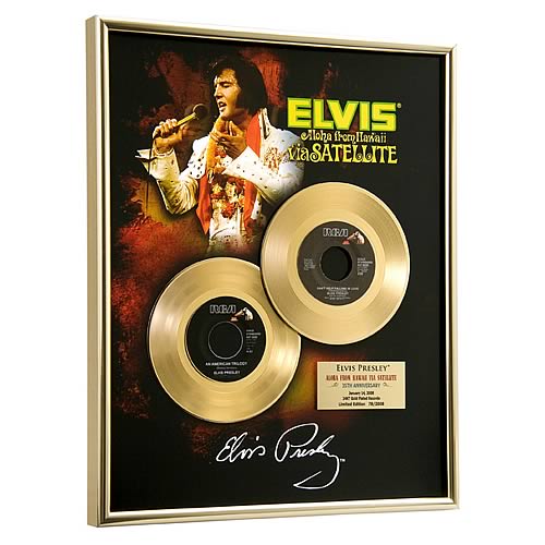 Elvis Presley Aloha From Hawaii Framed Gold Record | Kwilane