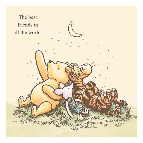 Winnie the Pooh Best Friends Stretched Canvas Print Artissimo
