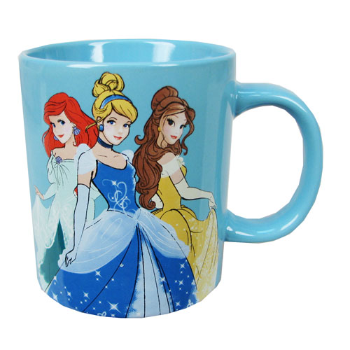 Disney Princessess Ariel Cinderella And Belle Ceramic Mug Action Figures Toys Bobble Heads 