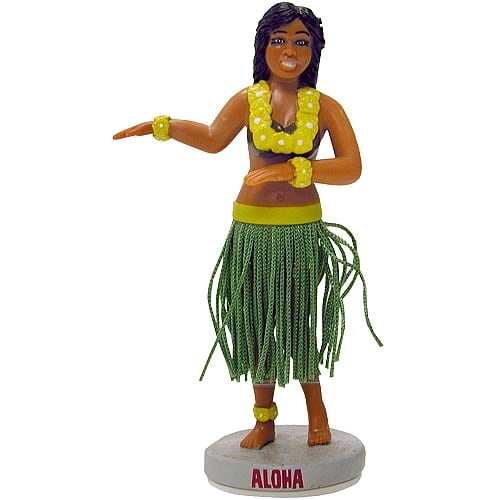 hula girl dashboard bobble