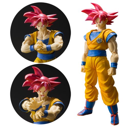 action figure goku super saiyan god