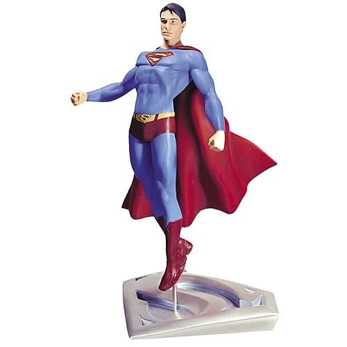 superman flying statue