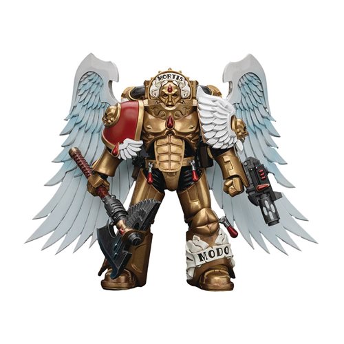 Joy Toy Warhammer 40,000 Blood Angels Sanguinary Guard with Encarmine Axe and Inferno Pistol 1:18 Scale Action Figure