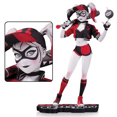 Harley Quinn Red White and Black by Mingjue Helen Chen Statue