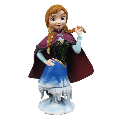 Disney Frozen Anna Grand Jester Mini Bust Enesco Frozen Busts At Entertainment Earth