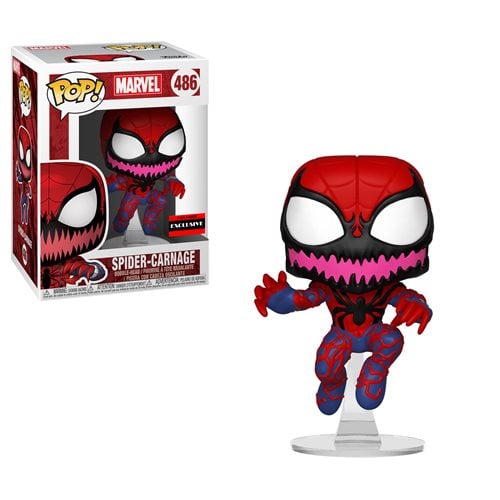 Spider Man Spider Carnage Pop Vinyl Figure Exclusive On Entertainment Earth Fandom Shop - spider ham hat roblox