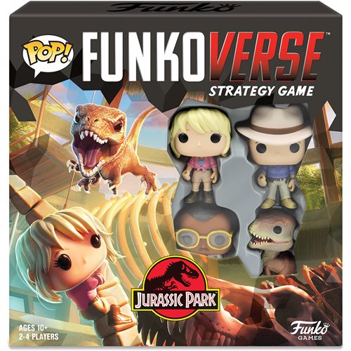 Jurassic Park 100 Pop! Funkoverse Strategy Game Base Set