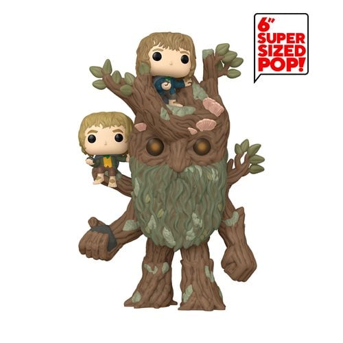 The Lord of the Rings Treebeard with Merrry and Pippin Super Funko Pop! Vinyl Figure #1579