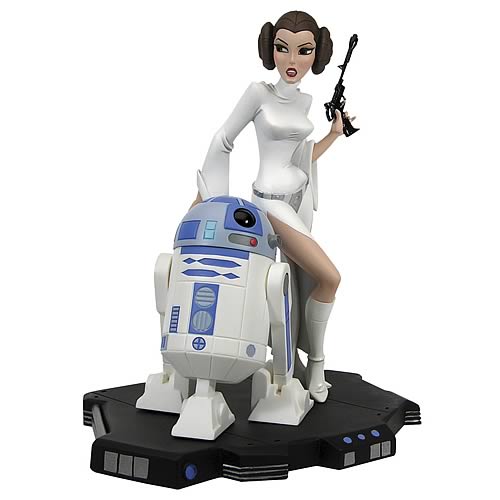 Star Wars Animated Princess Leia And R2 D2 Maquette Gentle Giant Star Wars Statues At