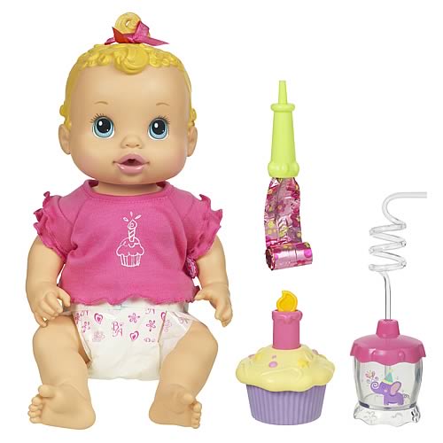 Baby Alive Birthday Sip &amp; Slurp Doll (Caucasian) Hasbro Baby Alive