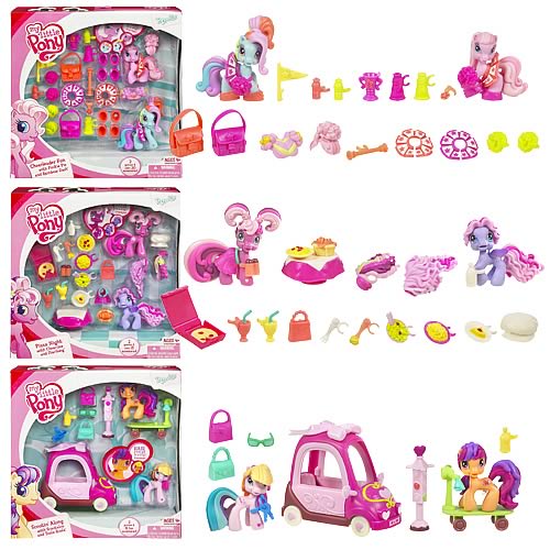 My Little Pony Ponyville Theme Packs Wave 1 Set - Hasbro 