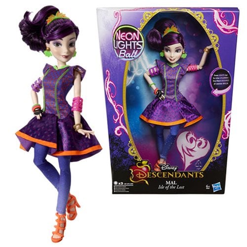 Disney Descendants Neon Lights Mal Isle of the Lost Doll - Hasbro ...