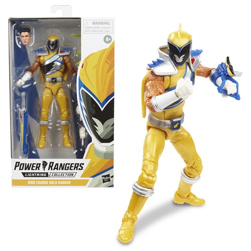 UPC 630509897285 product image for Power Rangers Lightning Collection Dino Charge Gold Ranger 6-Inch Action Figure | upcitemdb.com