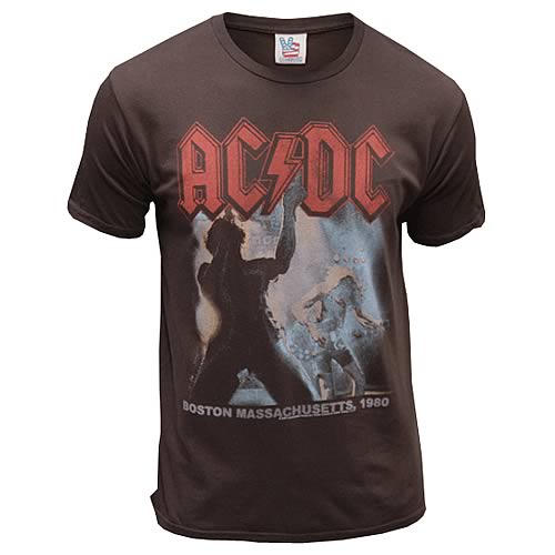 AC/DC Back in Black Vintage Style T-Shirt - Junk Food Clothing - AC/DC ...