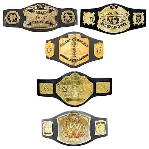 WWE Championship Belts Assortment - Jakks Pacific - Sports: Wrestling ...