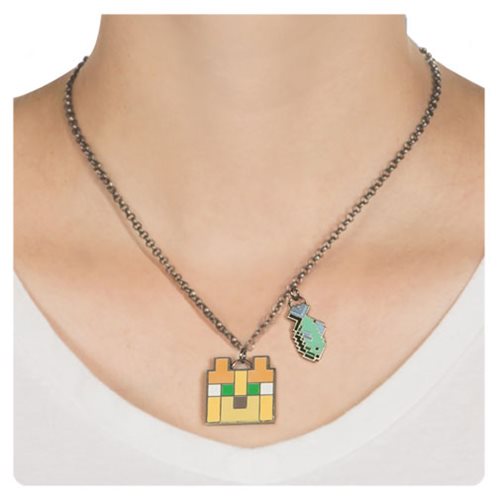 Minecraft Minecraft Mooshroom Necklace From Entertainment Earth Daily Mail - creeper necklace roblox