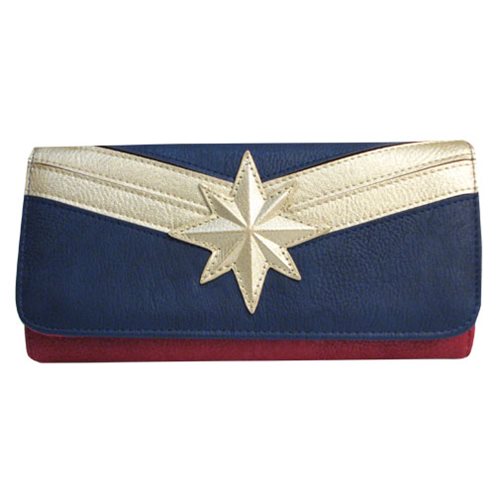 Captain Marvel Faux Leather Flap Wallet - Loungefly - Captain Marvel ...