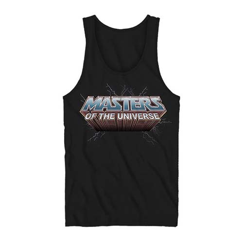 Masters of the Universe Logo Black Tank Top - Mad Engine - Masters of ...