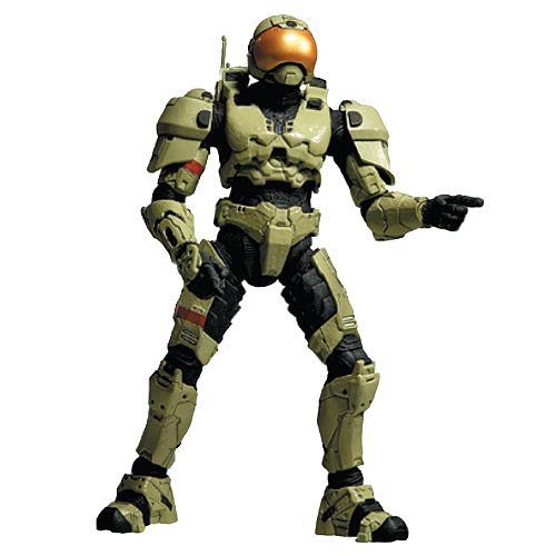 Halo 3 Series 4 Spartan Soldier Security Olive Action Figure ...