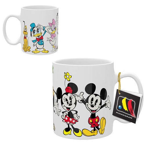Disney Mickey Mouse Sculpted Handle Ceramic Mug | Holds 20 Ounces