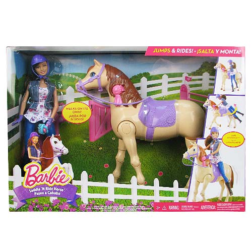 barbie moving horse