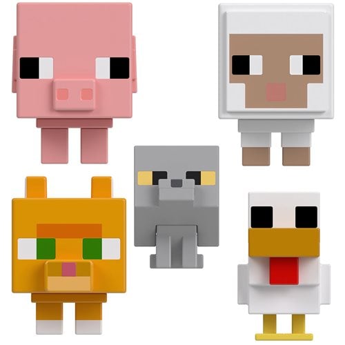 UPC 194735189359 product image for Minecraft Mob Head Minis Farmland Friends Action Figure 5-Pack | upcitemdb.com