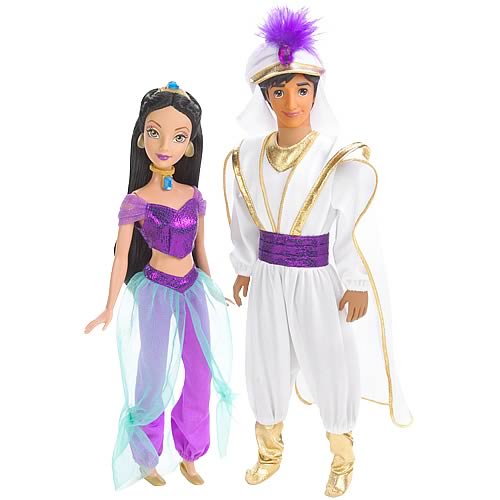 jasmine and aladdin doll set