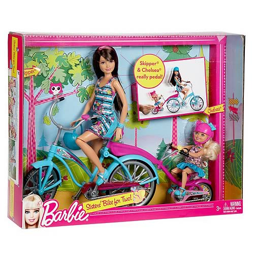 Barbie Sisters Bike for Two Vehicle and Doll Set - Mattel - Barbie ...