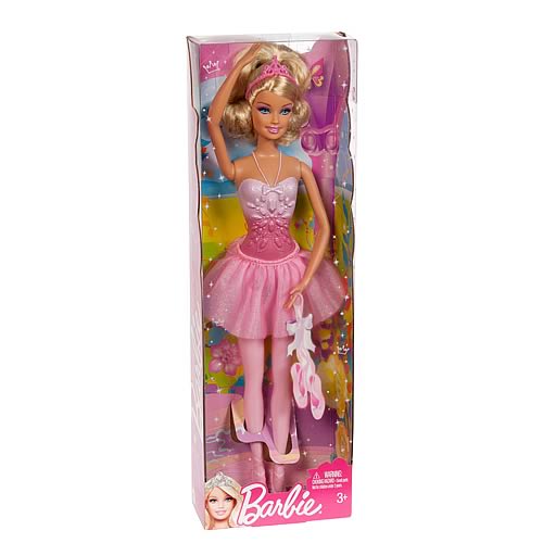 barbie fairytale ballerina doll pink