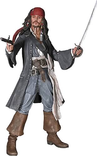 Pirates 2 Captain Jack Sparrow 18-Inch Statue - NECA - Pirates of the ...