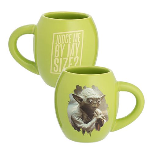 Star Wars Yoda Judge Me By My Size 18 oz. Oval Ceramic Mug
