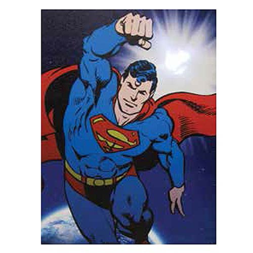 superman flying light up canvas print westland giftware superman