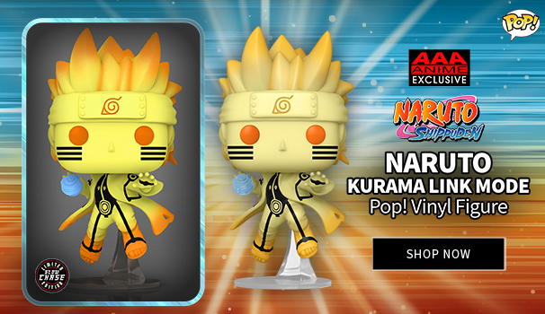 Funko Pop Naruto Shippuden: Naruto Uzumaki Kurama Link Mode Figure (AAA  Anime Exclusive)