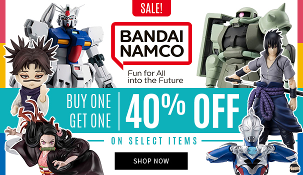 Buy One, Get One 40% Of on Select Items from Bandai Namco