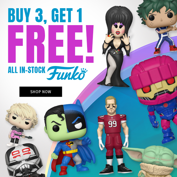Buy 3 Get 1 Free on All In-Stock Funko