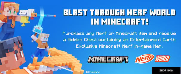 Get an Enetertainment Earth Exclusive Minecraft Nerf In-Game Item!