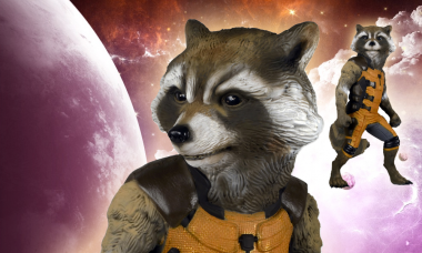 Pint Size Rocket Raccoon Becomes Life Size Statue