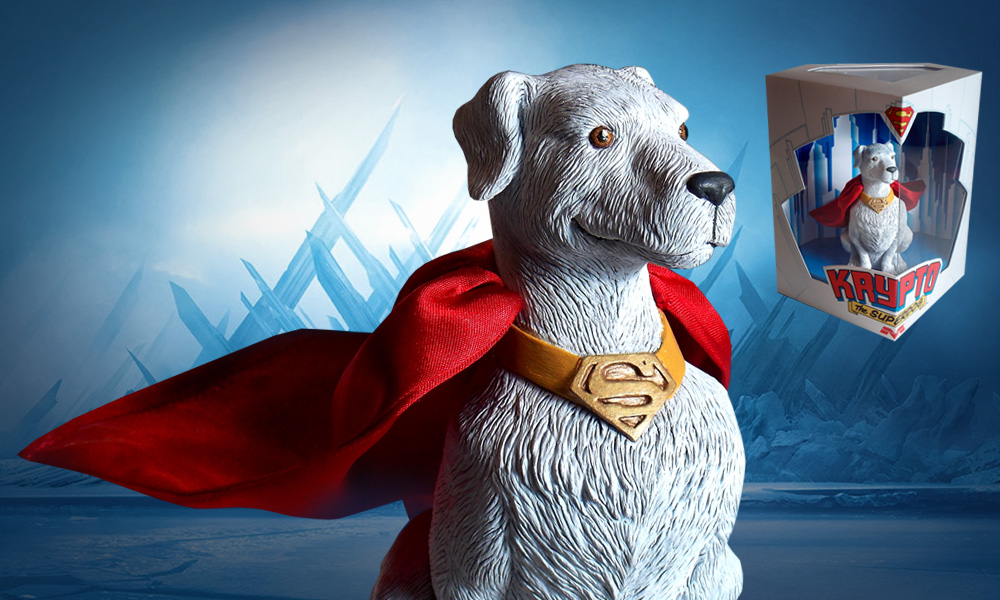 hout Zwembad cijfer Kryptonian Canine is One of a Kind Superman Statue