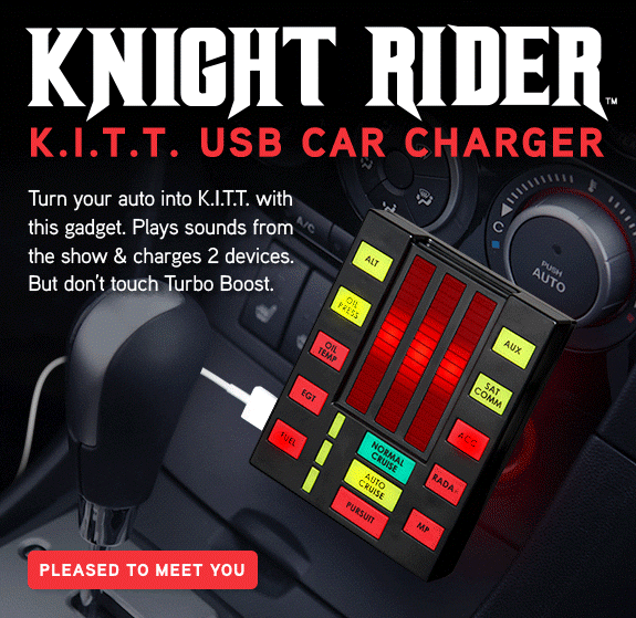 Think Geek Knight Rider Car Charger – KITT Knight Rider Car Charger