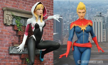 Marvel-ous SDCC Exclusive Captain Marvel and Spider-Gwen Statues!