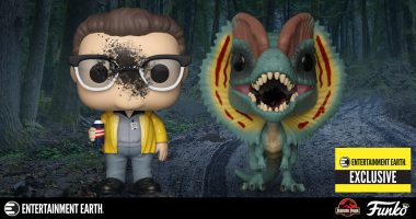 Say the Magic Word and This Entertainment Earth Exclusive Jurassic Park Dennis Nedry and Dilophosaurus 2-Pack Is Yours!