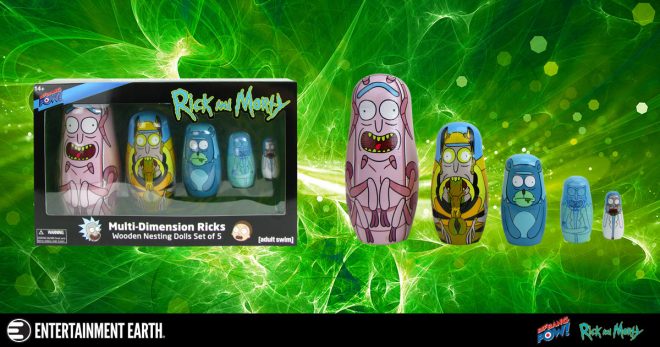 Check out the new Rick and Morty Nesting Dolls from Bif Bang Pow!
